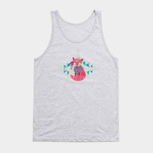 Tribal Fox Totem Boho Summer Tank Top